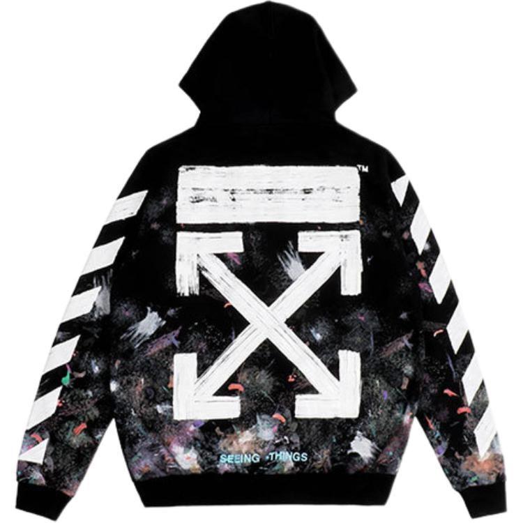 OFF WHITE Galaxy Brushed Zip Up Hoodie OMBB003G20JER0019901