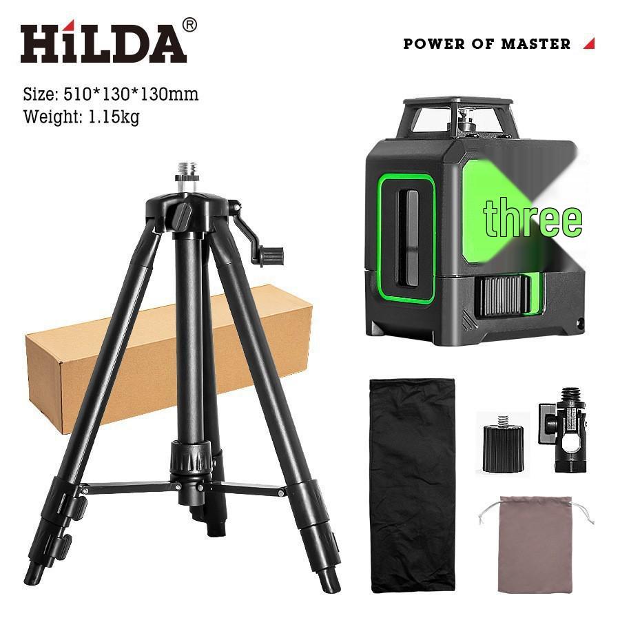 

High Precision Mini 2-Line Laser Level for Indoor & Outdoor Use - Automatic Leveling with Strong Infrared Light