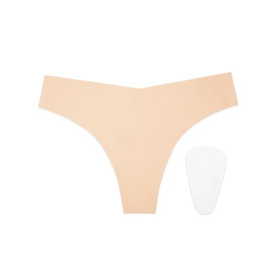 Replutz confident thong S / L (+ 1 antibacterial pad) (Beige/Black)