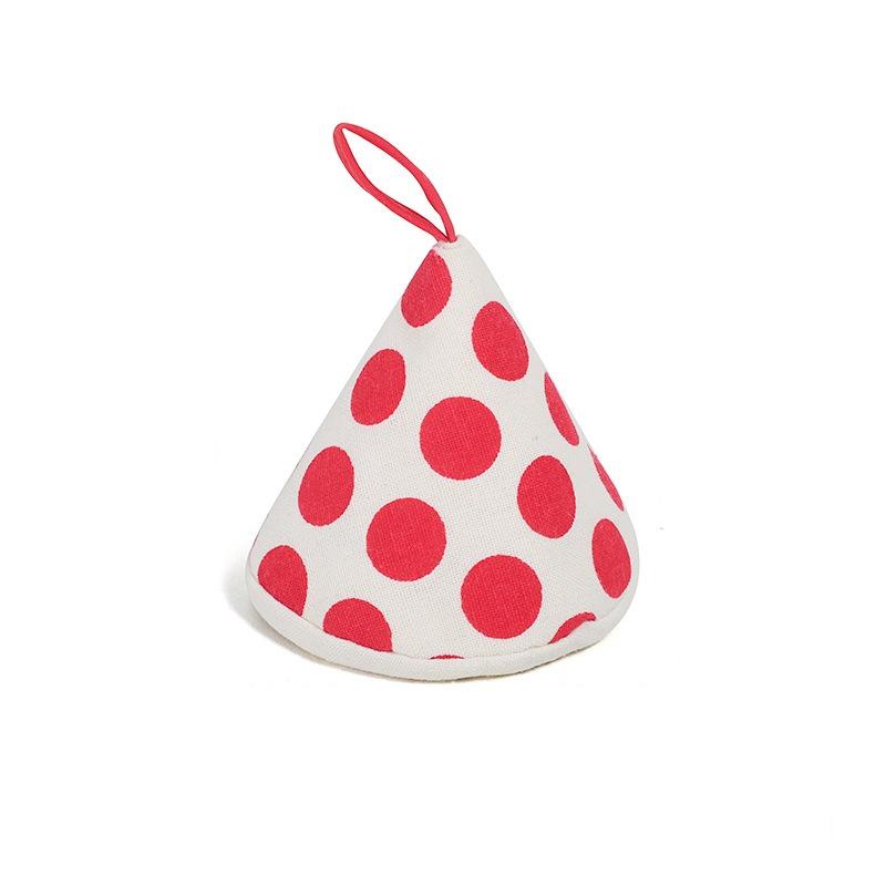 1pc Heat-Resistant Sleeve Triangular Heat-Resistant Cap Thickened Cotton Fabric Kitchen Easy-Clean Household Pot Holder
