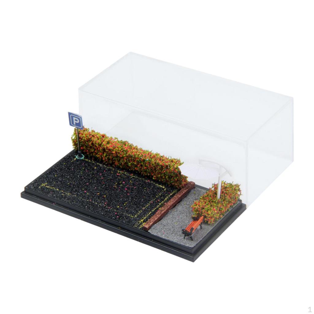 1/64 Diecast Car Display Case Parking Diorama Base