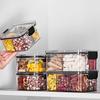 Divided Plastic Food Storage Containers Clear Organizers With Airtight Lids Seal Jar For Snacks, Dried Fruits Home Items