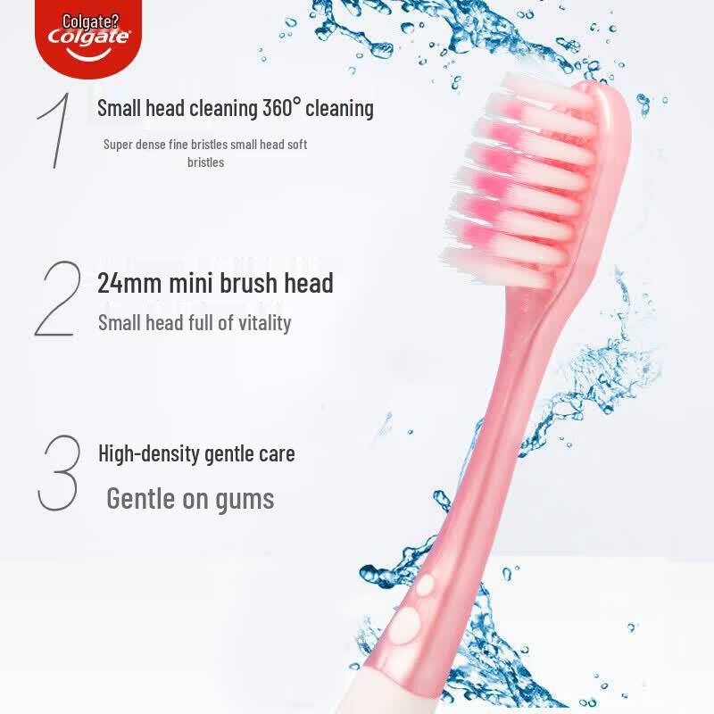 Colgate Mini Brush Head Gum Care Toothbrush & Mouthwash Set