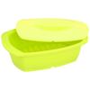 Wahei Freiz Mikrowellenkocher Silikon-Dampfgarer, RakuCHIN! Silikon, Mittel, Limettengrün, RR-5273