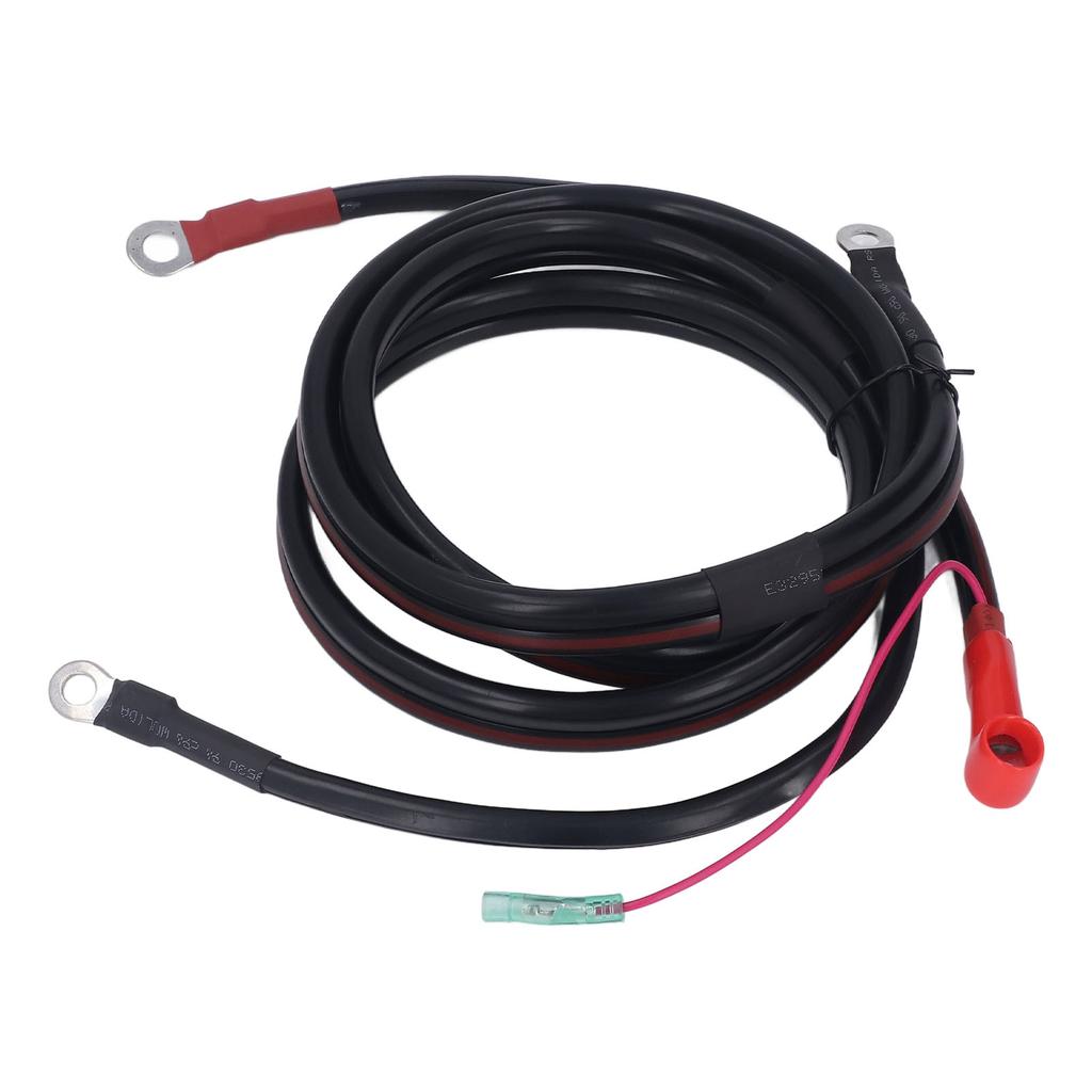 Battery Cable Black 2M Pure Copper Battery Cable Replacement for Parsun Powertec Outboard Engine 15‑85HP
