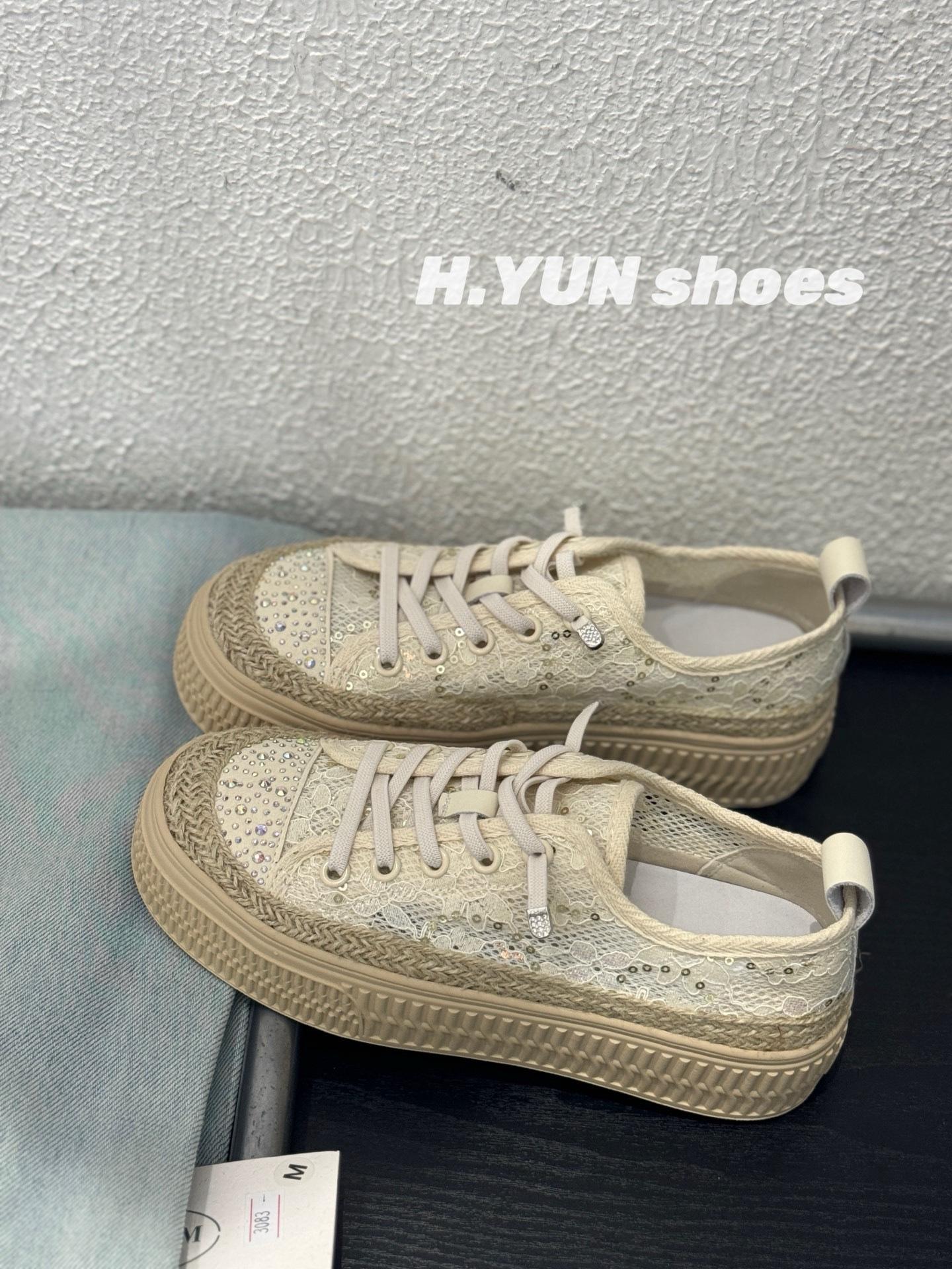 

Ретро кружевные туфли рыбака женские новые летние дышащие сетчатые туфли на одной педали на толстой подошве с пайетками повседневные маленькие белые туфли 40 бежевый