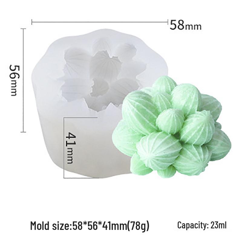 Vítězná Sukulentní Série: DIY silikonové formy na epoxidové kaktusy a svíčky v květináčích