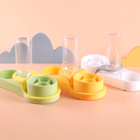 Dog Feeder Automatic Pet Water Dispenser Slow Feeder Bowl for Pets Anti-Choking Design Dry Wet Food Separation Bowl for Dog Cat