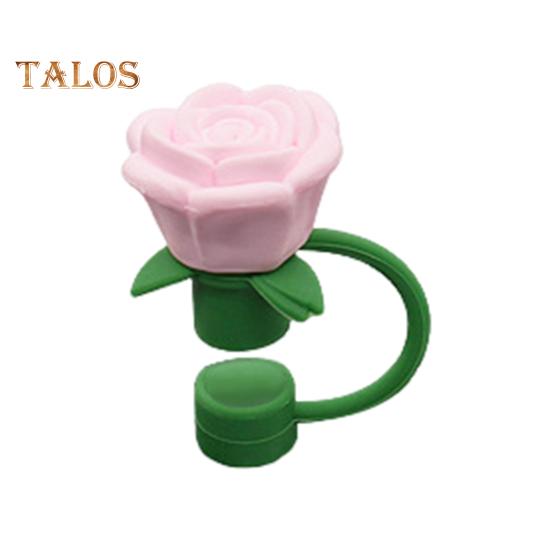 

1/9 шт. силиконовых колпачков для соломинок для стаканов 30/40 унций, симпатичные колпачки в форме цветка для стаканов, 10 мм, пылезащитные крышки для питьевых соломинок, многоразовые наконечники, крышки светло-розовый