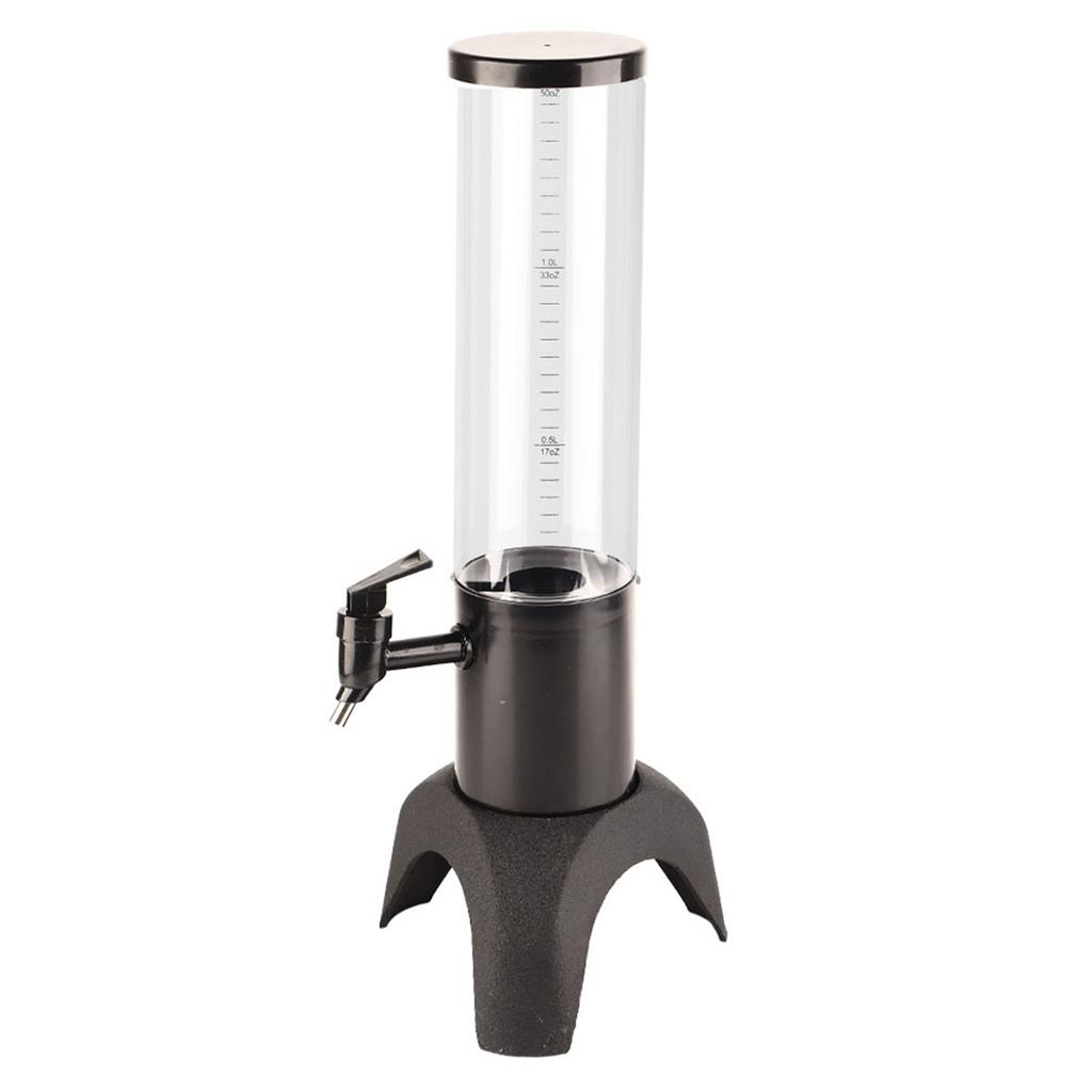 1.5L Three?legged Clear Beer Tower Beverage Dispenser for Parties Home Bar Accessories