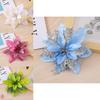Christmas Floral Decorations With Plastic And Fabric Materials For Festive Tree Accents