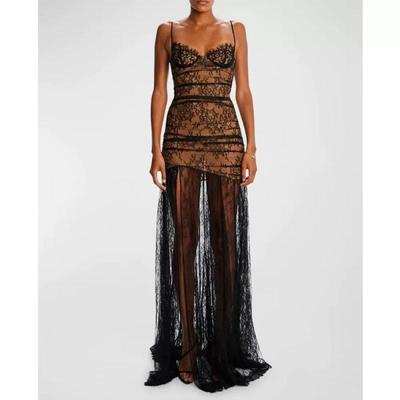 2025 French High-End Lace Camisole Fishtail Evening Dress for Women