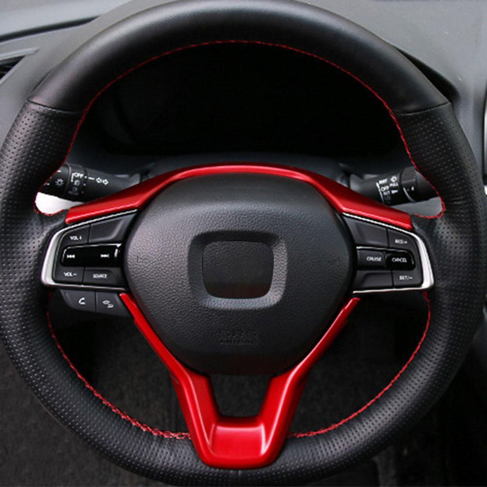 For Honda Accord 2018 - 2026 City 2020 - 2026 Steering Wheel Panel Trim Sticker Decoration Cover Car Interior Accessories