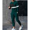 Männer Trainingsanzug Frühling Übergroßen Set Drucken Lange Ärmeln T-shirt + Hosen Jogger Sportswear Casual Streetwear 2 Stück Anzug
