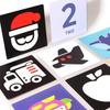 Baby Visual Stimulation Cards Montessori High Contrast Flash Card Infant Gift For Children Cognition Toy