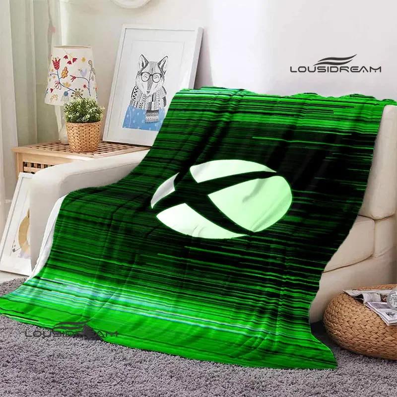 X-BOX LOGO printing blanket Flange Warm and beautiful blanket soft comfort bed blanket Home travel blanket birthday gift