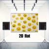 2D Bright Smile Face Pattern Backdrop for Outdoor Video & Photoshoot