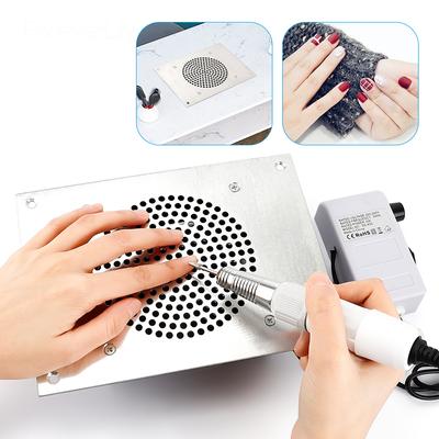 Aspirapolvere per aspirazione polvere per unghie da tavolo integrato, collettore di polveri per smalto, macchina per manicure, dispositivo per la rimozione dell'aspirapolvere del gel per unghie