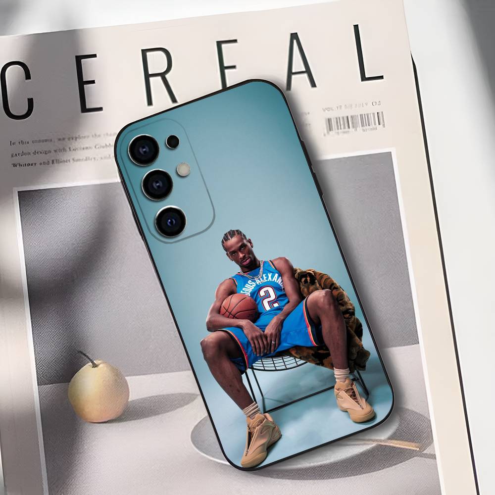 

S-Shai G-Gilgeous A-Alexander Phone Case Silicone Soft For Samsung S25,S24,S21,S22,S23,S30,Ultra,S20,Plus,Fe,Lite Samsung S225G