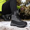 Winter Men's Snow Boots Mid-cut Thick Sole Plush Non-slip  Wear-resistant Large Size Snow Boots for Winter Mens Winter Boots