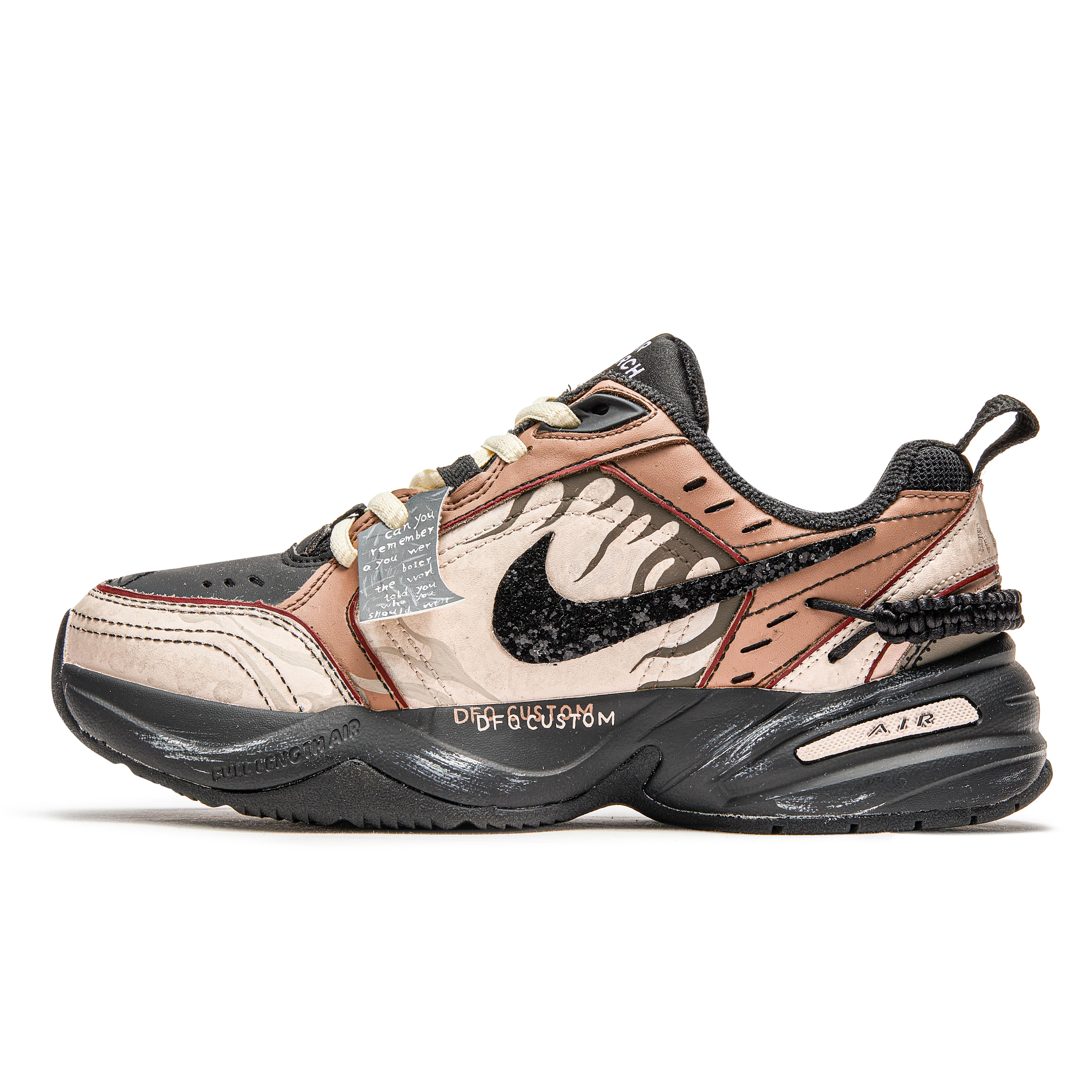 

Nike Air Monarch 4 Freedom Panda Y2K Vintage Running Shoes, Black Diamond Slip Resistant Abrasion Resistant 415445-001(Team202-) 44
