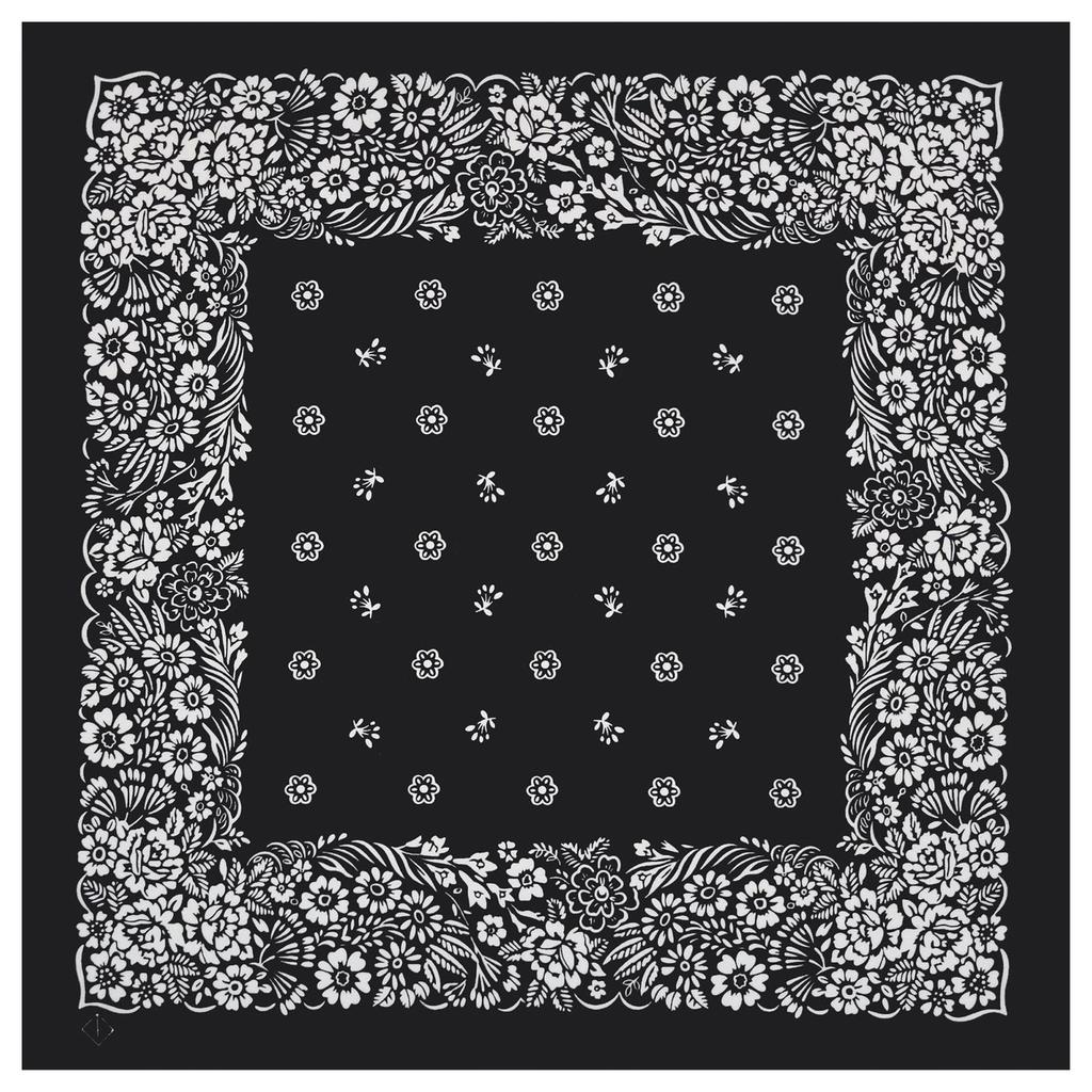 Multiuse Flower Pattern Headscarf for Street Dance Digital Print Head Covering Outdoor Activity Cycling Hiking Headscarf