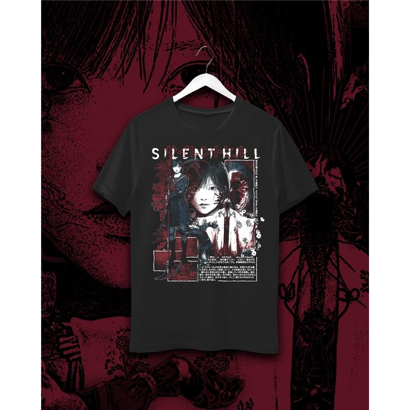 SILENT HILL F Sakuko T-shirt Hommes Femmes Manches Courtes Street Hip Hop Surdimensionné Y2k Décontracté Coton T-shirts pour Hommes Femmes T-shirts Vêtements