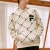Fila Fusion Full Print Logo Pullover Sports Hoodie Unisex Hoodies Antique-White T11U216205FIV