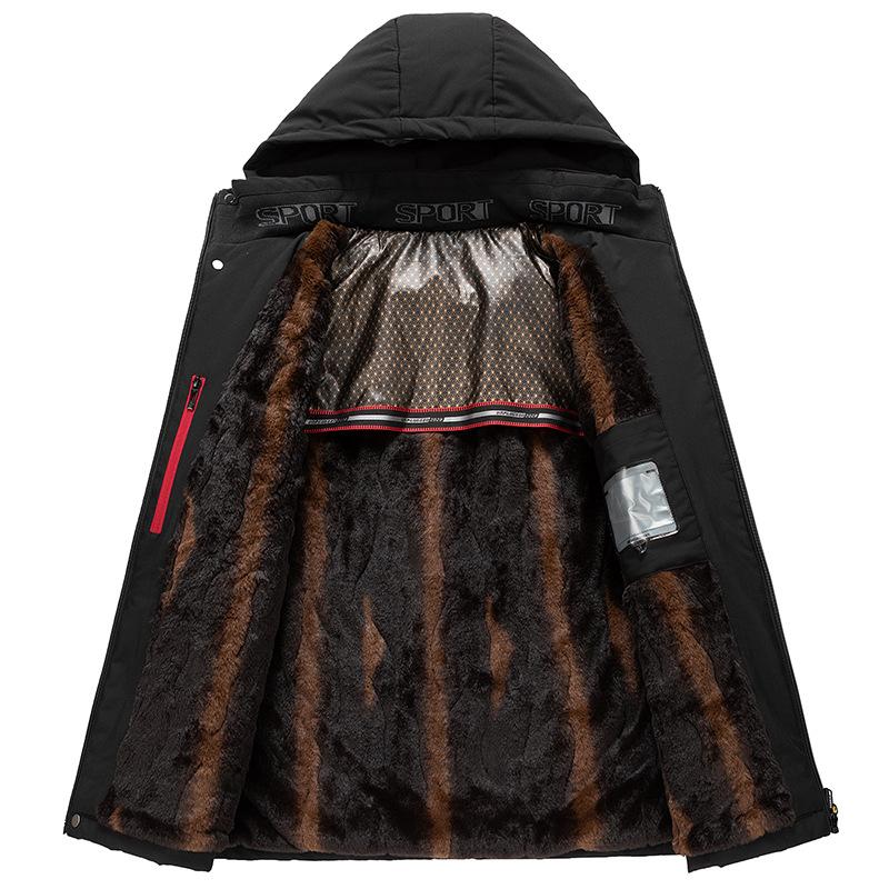 Men's Daily Cotton Jacket Short Lightweight Easy-Carry    Winter Warm Coat