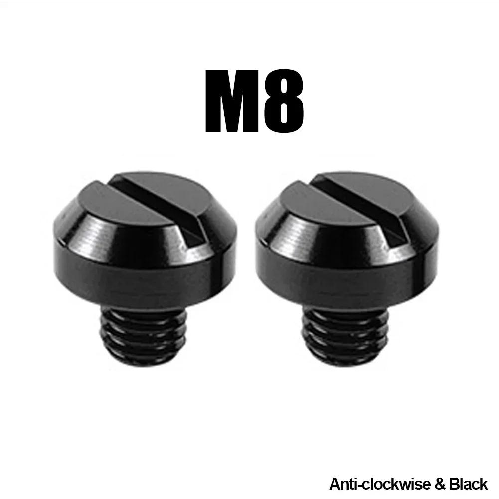 2 Pcs Motorcycle CNC Aluminum M10 X 1.25 Rear View Mirror Hole Plugs Screws Rearview Mirror Holder Anti-Rust