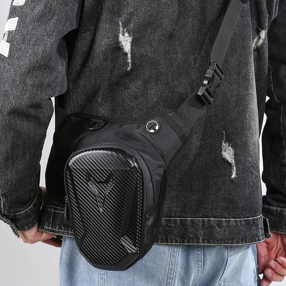 Motorcycle Bag Men Motorbike Leg Side Bag EVA Hard Shell Male Phone Waist Pack Motorcycle Drop Leg Bag Fanny Pack Bum Bags