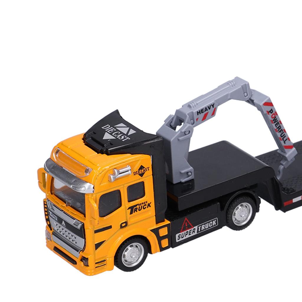 1/50 Skala Støpt Metall Leketøysbiler Semi-hengerbil Leveres med Mini Betongblander Henger, Legeringsleketøyskjøretøy Lekesett for Barn Julebursdagsgave