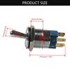 Lighted Toggle Switch 12V Waterproof Toggle Switch IP67 12V 20A LED Toggle Switch 16mm Prewired for Car Boats
