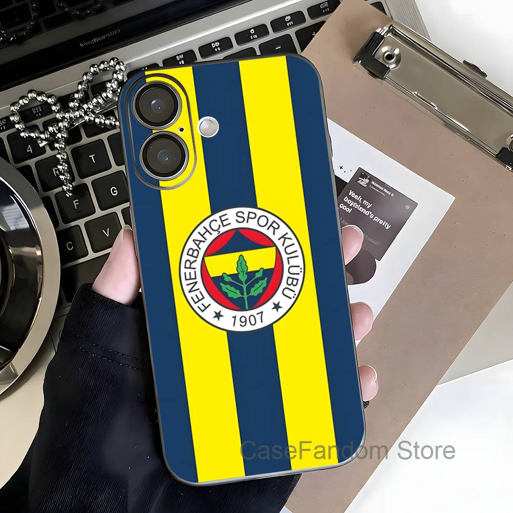 Turkey F-FenerbahceS-E For iPhone 17,16,15,14,13,12,11,Pro,Max,Plus Transparent Gray Phone Case Magnetic Wireless Charging