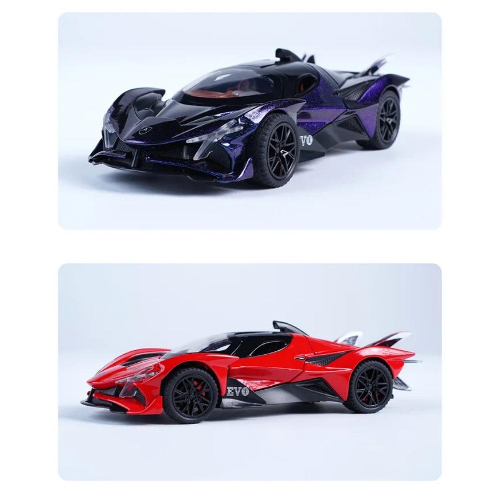 1/32 Apollo Project EVO Alloy Sports Car Model Diecast Metal Super Racing Car Vehicle Model Simulation Sound Light Kids Toy Gift