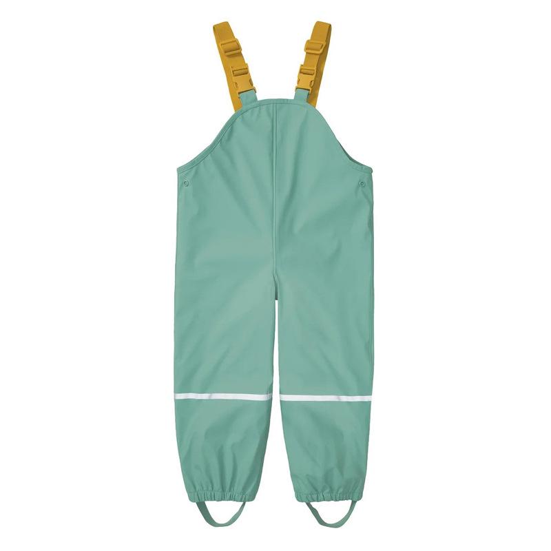 Pantaloni da pioggia impermeabili foderati in pile per bambini – Salopette unisex per bambini piccoli e dell'asilo