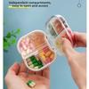 Portable Pill Box 8 Compartments Pill Case Square Pill Organizer  Travel