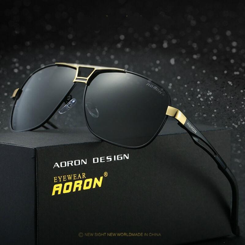 Mens Polarized Photochromic Sunglasses UV400 Pilot Sport Driving Outdoor Glasses