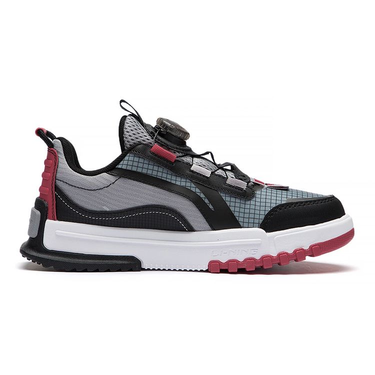 Li Ning Kids Journey 2.0 Low Comfortable Versatile Casual Shoes Kids Casual Shoes Black Red YKCS108-5