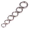 100Pcs Stainless Steel Double Loop Split Ring Open Carp Tool Fishing Accessories