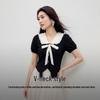 Qiushui Yiren Women's Slim Fit V-Neck T-Shirt