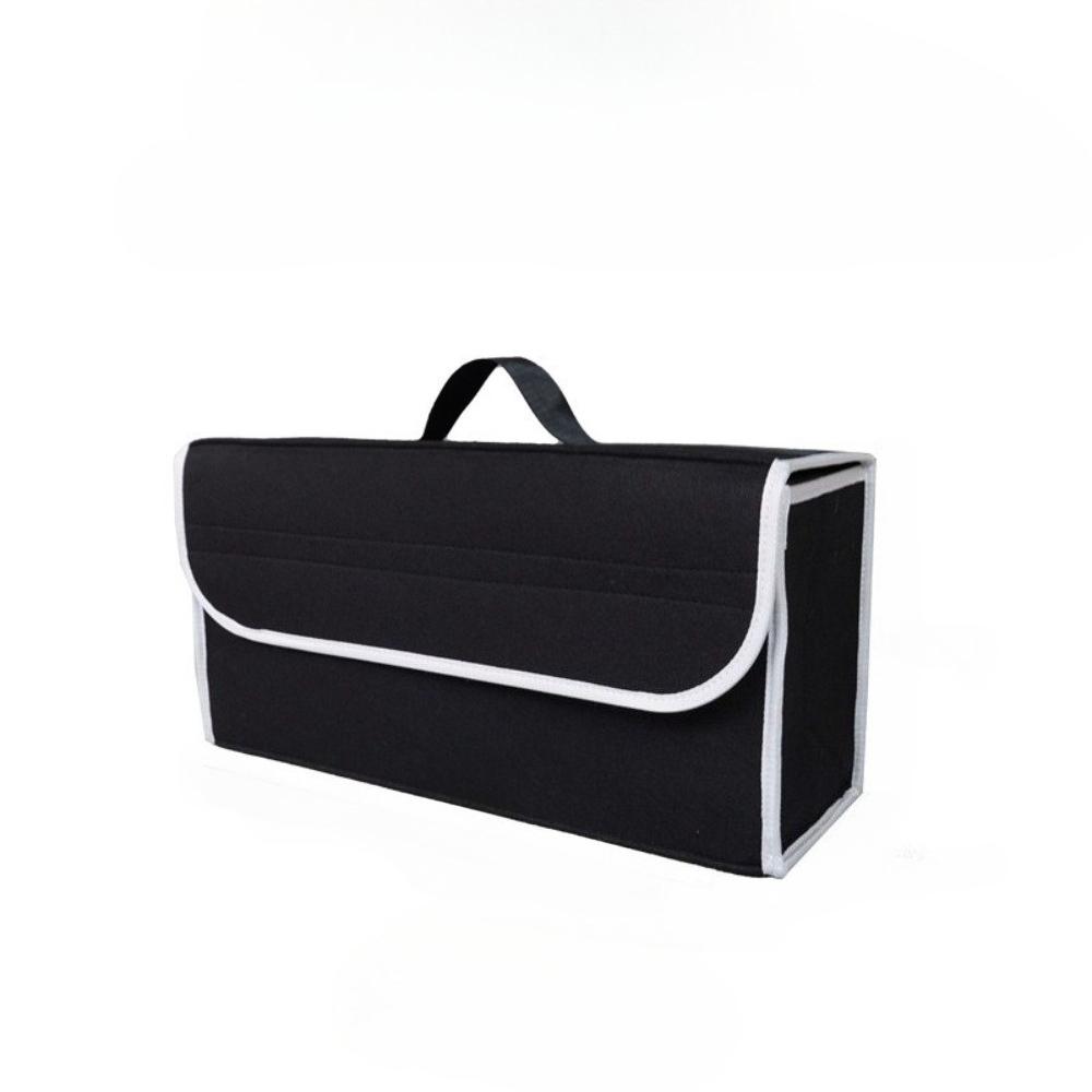 

Car Trunk Organizer, Foldable Felt Storage Box with Handle, Durable Portable Storage Bag for Auto, Truck, SUV 50*17*24cm