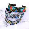 New Retro Knotted Headband For Women Hair Accessories Girls Flower Embroidery Elastic Hairbands Hair Hoops Band Headwear Bezel