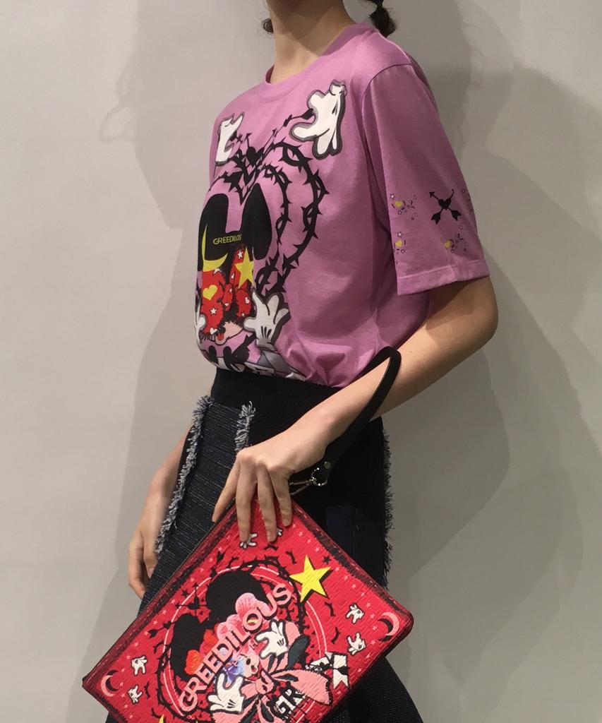 GREEDILOUS Pink One-Point T-Shirt