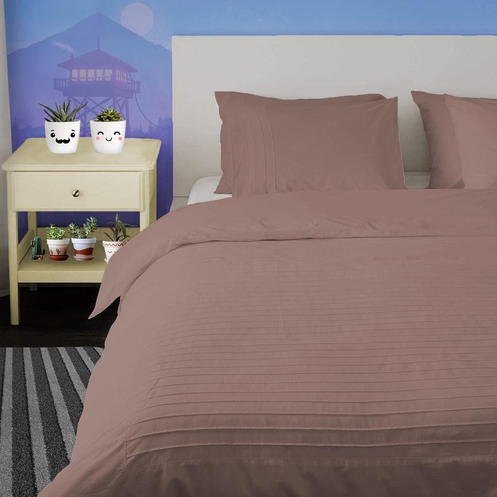 Moroccan Streak 3PC Duvet Cover Set in 100% Egyptian Cotton, 600TC - Multi Sizes & Colors