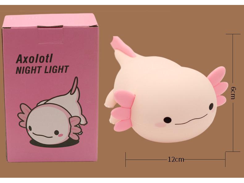 Axolotl Silicone Night Light - Creative Bedside Atmosphere Lamp & Gift Ornament