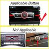 Black Car Radio Volume Forward Backward ON Buttons Cover Stickers Trim Compatible with Mercedes Benz A CLAS W176 B Class W246/C Class W204/ E Class
