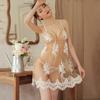 Sexy Underwear Embroidered Lace Sling Seductive Transparent Deep V