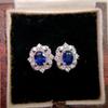 CAOSHI Brilliant Cubic Zirconia Jewelry Gorgeous Women Stud Earrings Classic Bridal Wedding Ear Accessories for Daily Wearable