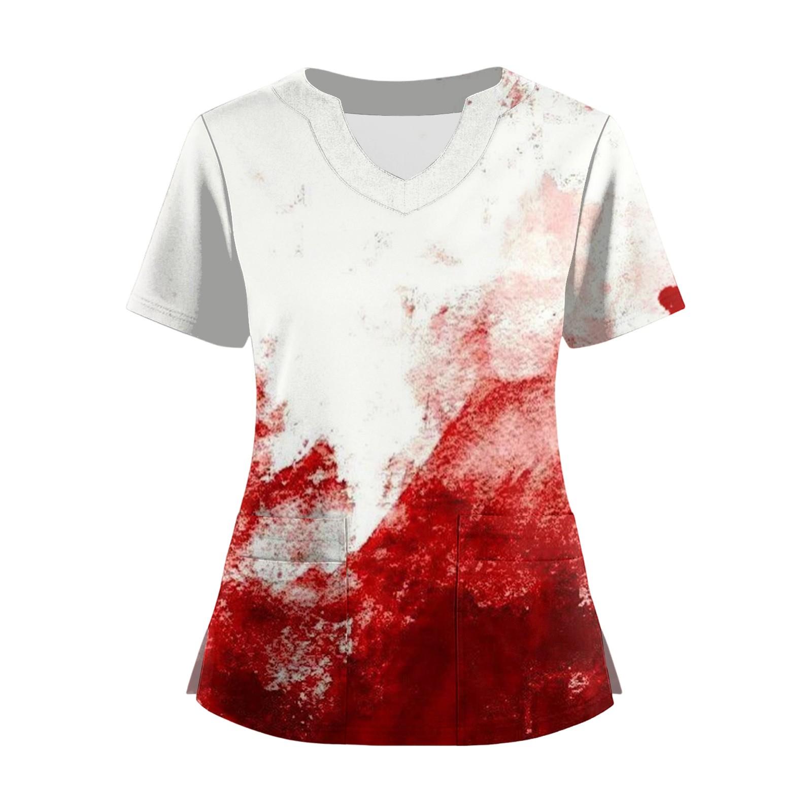 

Женская футболка с коротким рукавом, однотонная, с V-образным вырезом, на пуговицах сбоку, с разрезом XXL белый